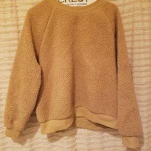 Old Navy Tan Sherpa Sweatshirt